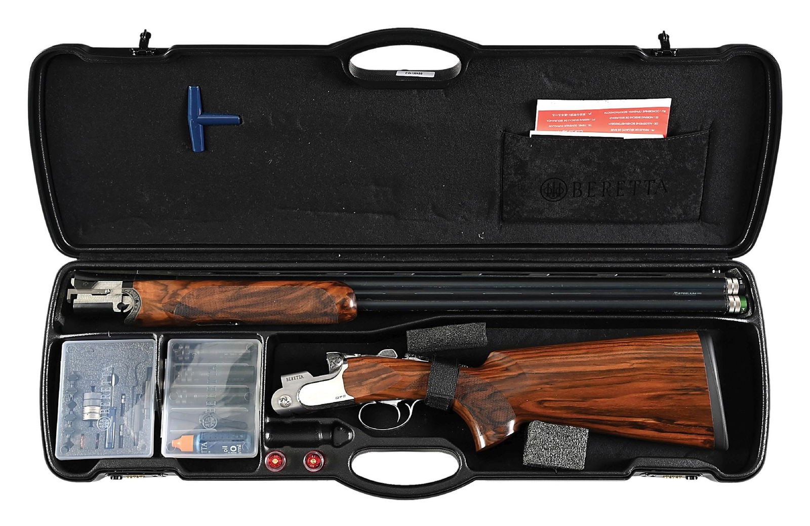 (M) SCARCE BERETTA DT11 10TH ANNIVERSARY OVER UNDER 12 GAUGE SPORTING SHOTGUN. (1 of 15)