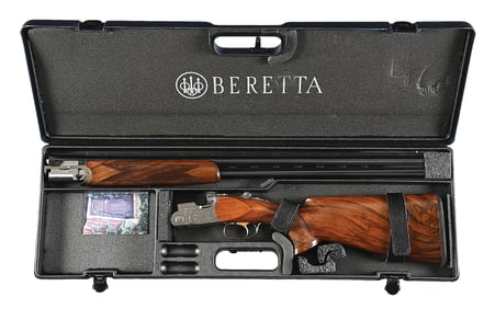 (M) GIOVANELLI ENGRAVED BERETTA ASE L SPORTING 12 BORE OVER UNDER SHOTGUN.