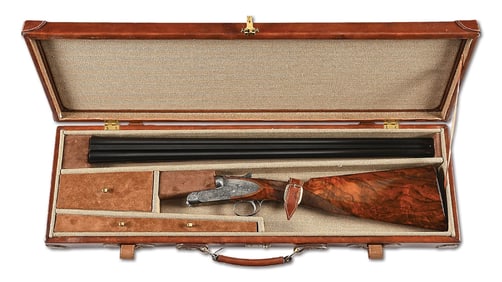(M) OUTSTANDING IVO FABBRI 12 GAUGE SIDE BY SIDE SLE WITH EXQUISITE ENGRAVING TRIPLE SIGNED BY