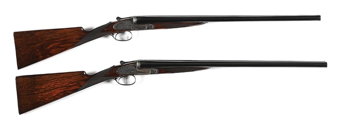 (C) FINE PAIR OF E.J. CHURCHILL PREMIER XXV REPEATING TRIGGER GAME GUNS WITH CASE, MADE FOR ANNE