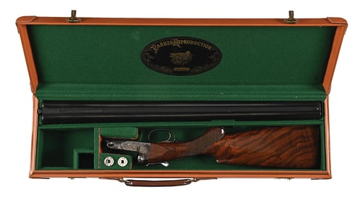(M) WINCHESTER PARKER REPRODUCTION DHE 12 GAUGE SIDE BY SIDE SHOTGUN.