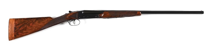 (C) TRAP GRADE SKEET WINCHESTER MODEL 21 20 BORE SIDE BY SIDE SHOTGUN.