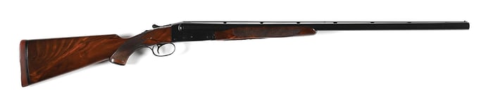 (C) TRAP GRADE WINCHESTER MODEL 21 SIDE BY SIDE SHOTGUN.