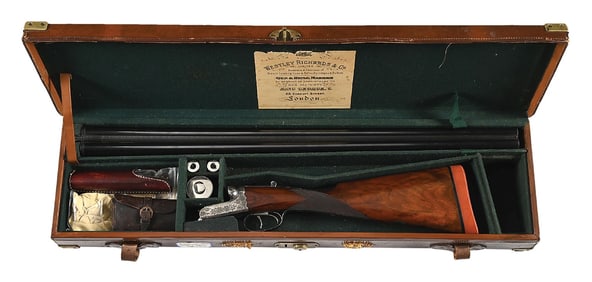 (C) WESTLEY RICHARDS DROPLOCK 12 GAUGE SIDE BY SIDE SHOTGUN.