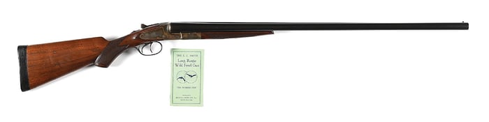 (C) HIGH CONDITION & RARE L.C. SMITH FIELD GRADE LONG RANGE SIDE BY SIDE 12 GAUGE 3" MAGNUM SHOTGUN.