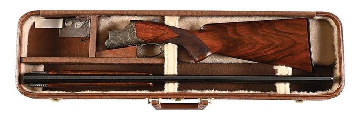 (M) DESSART ENGRAVED BROWNING MODEL B25 PHEASENT CELEBRATION SUPERPOSED 12 BORE SHOTGUN.