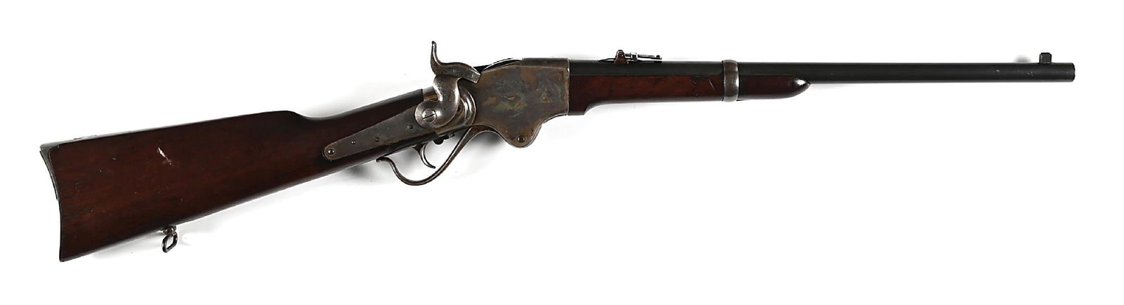 (A) OUTSTANDING SPENCER MODEL 1865 LEVER ACTION CARBINE WITH IMPERIAL GERMAN PROOFS. (1 of 9)