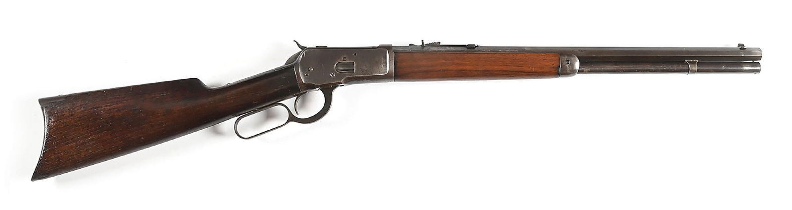 (C) WINCHESTER MODEL 1892 LEVER ACTION SHORT RIFLE 44 WCF. (1 of 10)