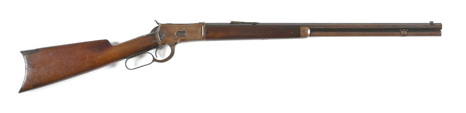 (A) SECOND YEAR PRODUCTION WINCHESTER MODEL 1892 LEVER ACTION RIFLE IN .44-40. (1 of 10)