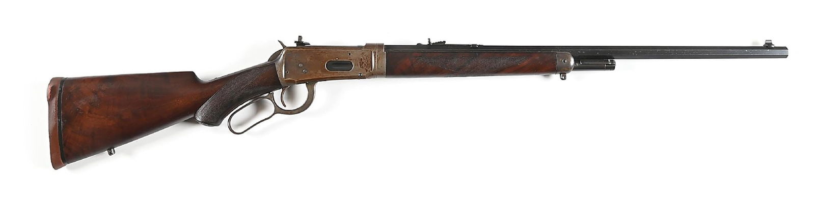 (C) DELUXE WINCHESTER MODEL 1894 LEVER ACTION RIFLE. (1 of 12)