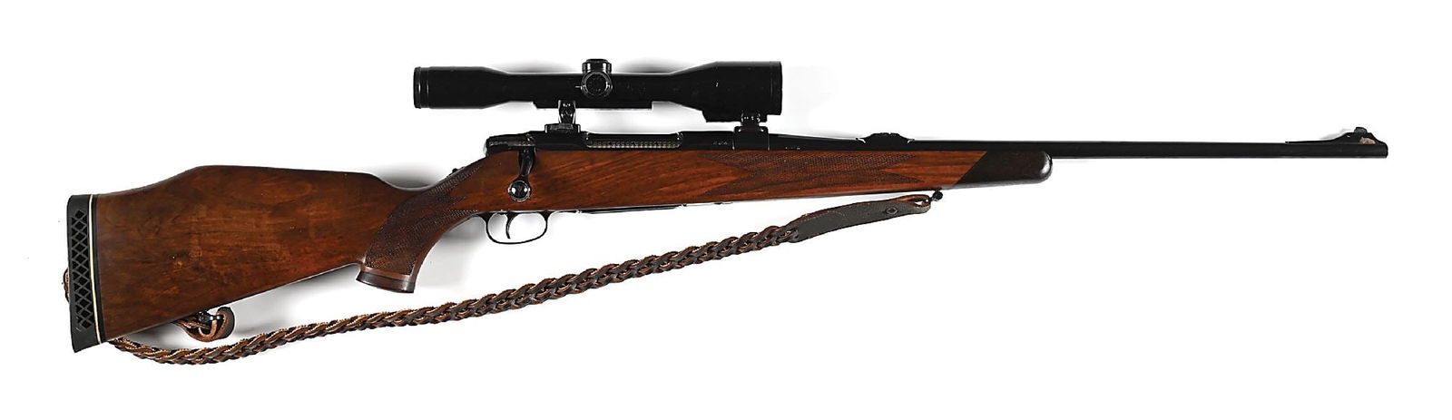(C) WEST GERMAN SAUER MODEL 80 BOLT ACTION RIFLE WITH ZEISS SCOPE. (1 of 10)