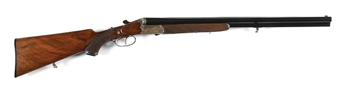 (C) ENGRAVED FERLACH DRILLING IN 16 GA OVER 7X57R.