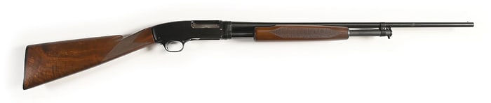 (C) SKEET GRADE WINCHESTER MODEL 42 SLIDE ACTION SHOTGUN (1963).