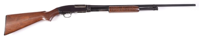 (C) WINCHESTER MODEL 42 FIELD GRADE .410 SLIDE ACTION SHOTGUN.