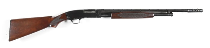 (C) SKEET GRADE WINCHESTER MODEL 42 SLIDE ACTION SHOTGUN.