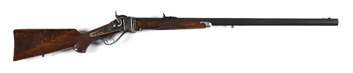 (M) DELUXE SHILOH SHARPS MODEL 1874 MONTANA ROUGH RIDER .45-70 RIFLE.
