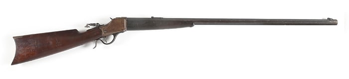 (C) WINCHESTER MODEL 1885 HIGH WALL SINGLE SHOT RIFLE IN .40 EXPRESS.
