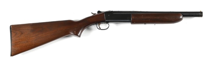 (C) SCARCE BRIDGER NAVAL CO. WINCHESTER MODEL 37 LINE GUN WITH CASE AND ACCESSORIES.