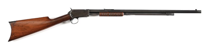 (C) WINCHESTER MODEL 1890 SLIDE ACTION TAKEDOWN RIFLE.