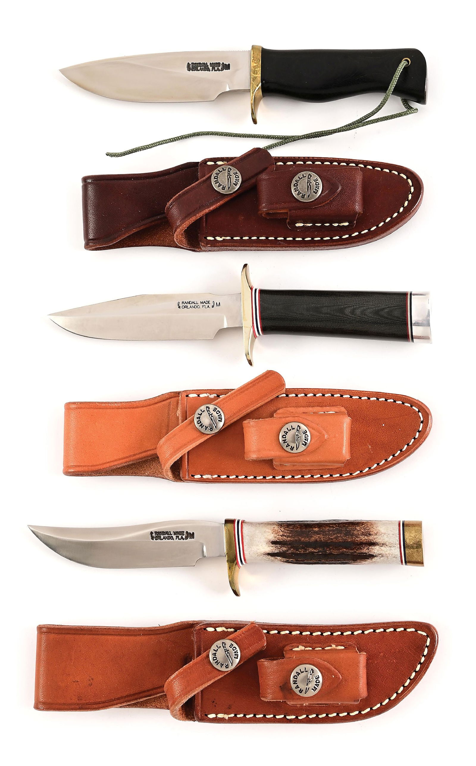 LOT OF 3: MINIATURE RANDALL KNIVES. (1 of 11)