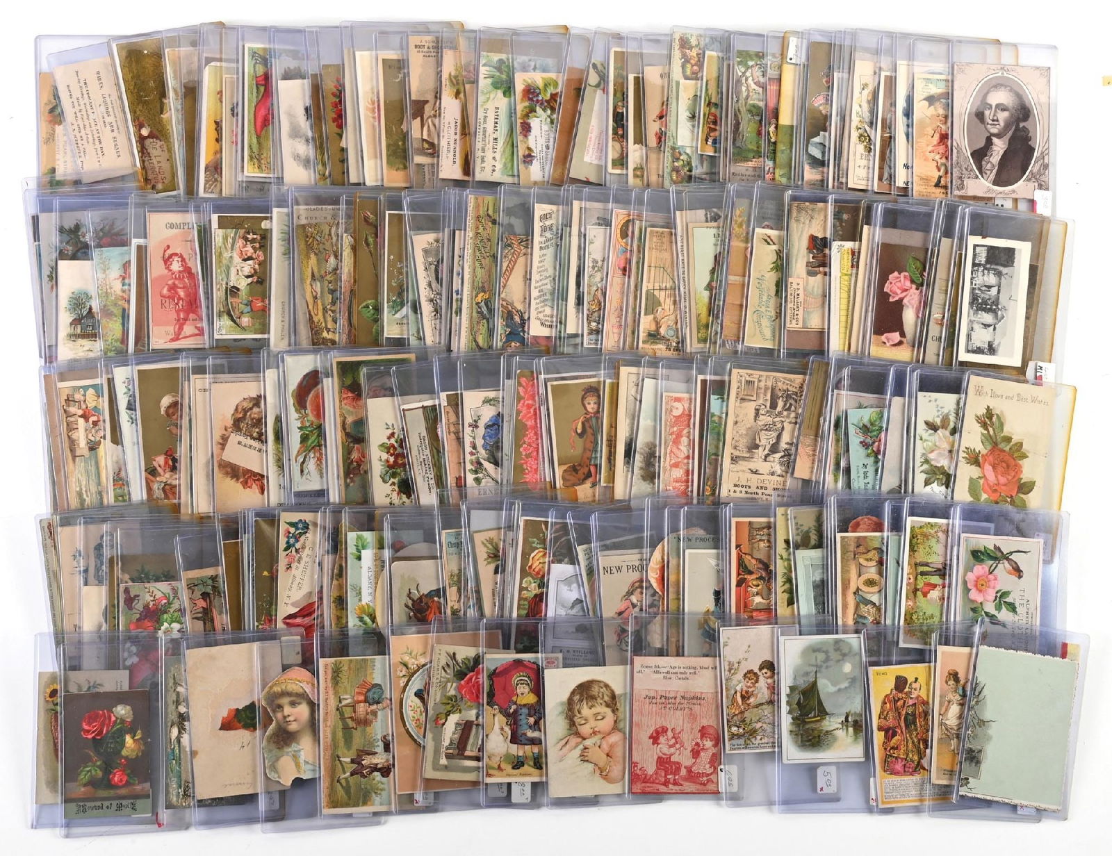 MASSIVE LOT OF: VARIOUS VINTAGE TRADE CARDS (1 of 1)