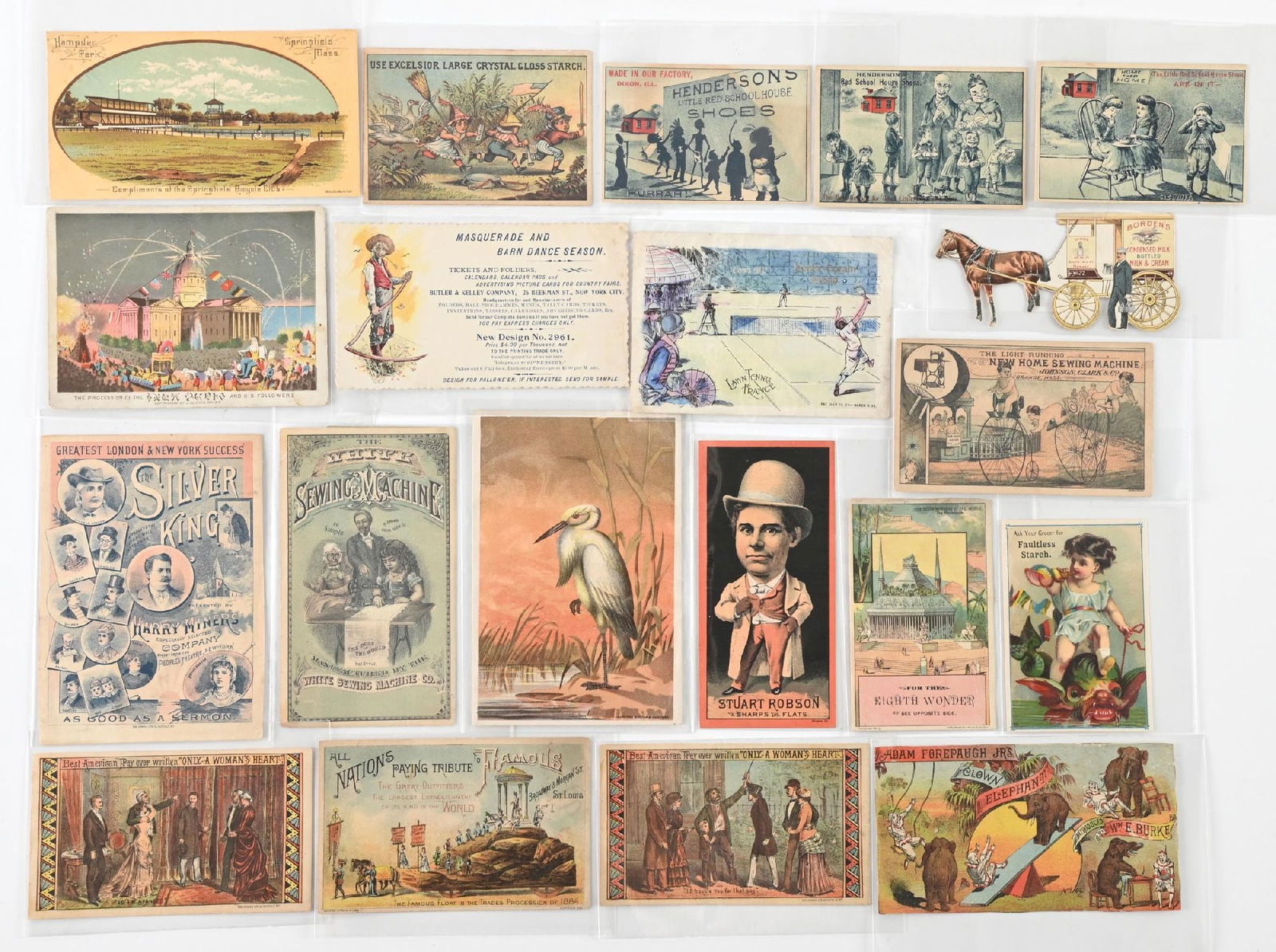 LOT OF: MIXED VINTAGE ADVERTISING TRADE CARDS (1 of 2)