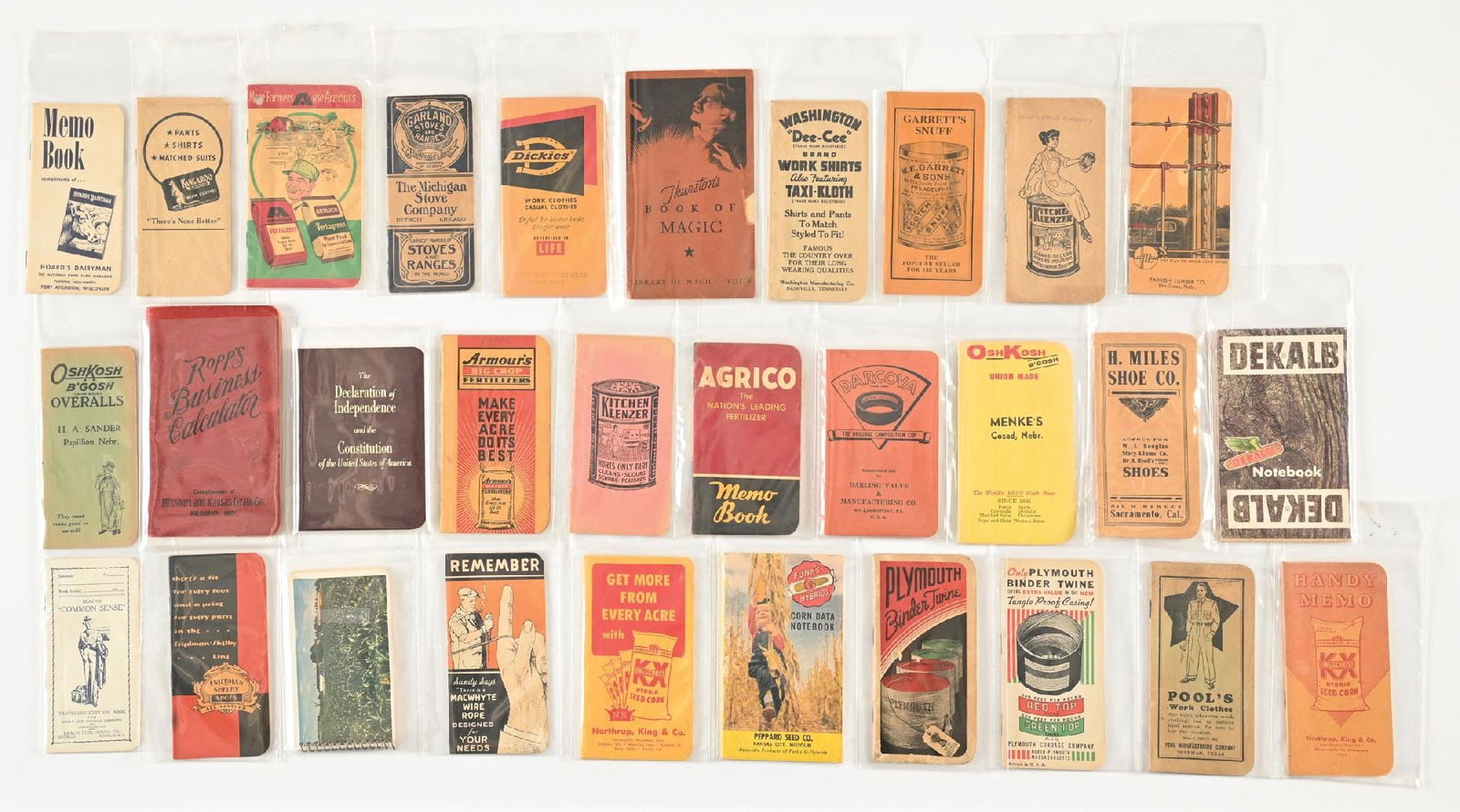 LARGE LOT OF: VARIOUS VINTAGE ADVERTISING BOOKLETS (1 of 2)