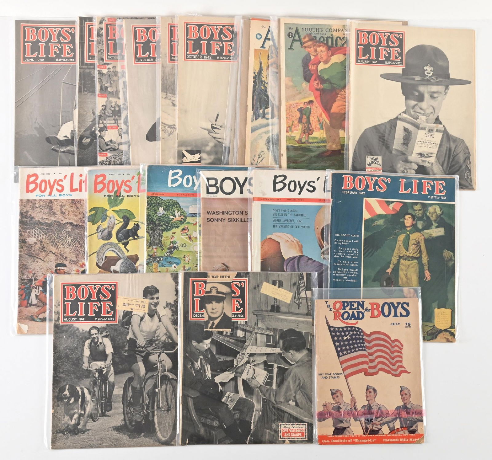 LARGE LOT OF: BOYS LIFE & THE OPEN ROAD FOR BOYS VINTAGE MAGAZINES (1 of 1)