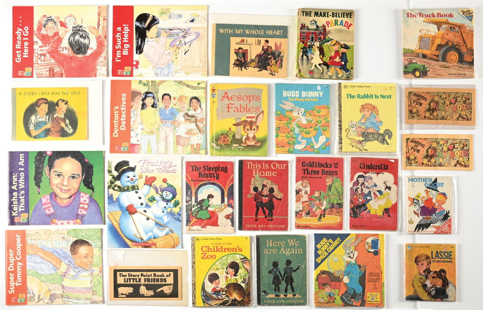 LARGE LOT OF: VARIOUS VINTAGE CHILDREN BOOKS (1 of 2)