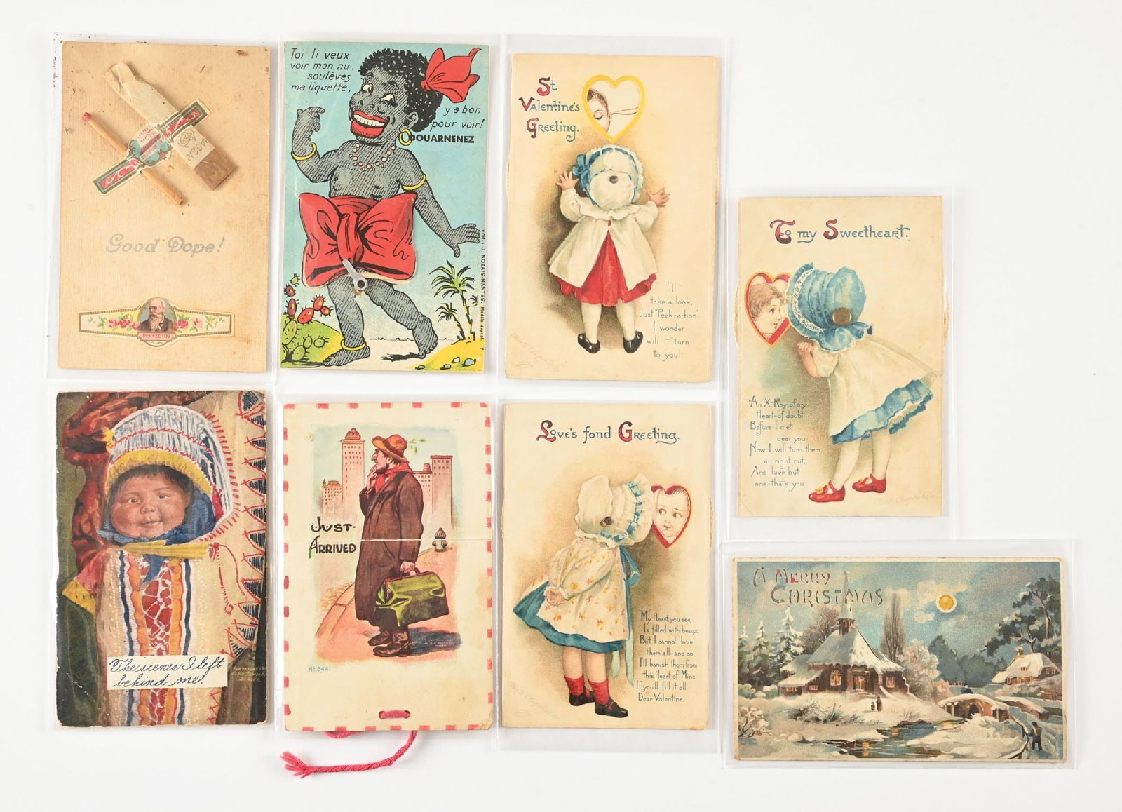 LOT OF 8: VARIOUS VINTAGE MECHANICAL POSTCARDS: LOT OF 8: VARIOUS VINTAGE MECHANICAL POSTCARDS Condition: Dimensions: Each: 5 - 1/2" x 3 - 1/2".