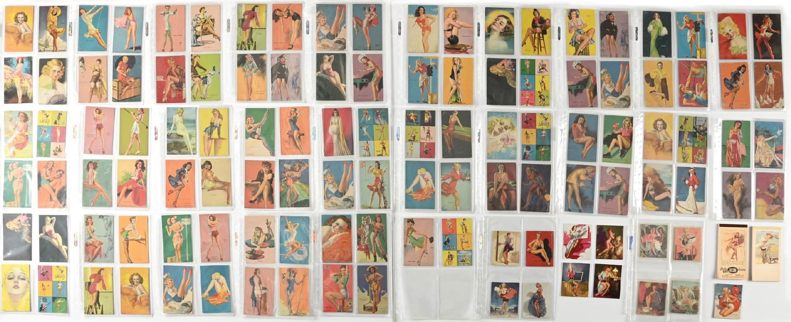 LARGE LOT OF: MUTOSCOPE RISQUE ARCADE CARDS (1 of 1)