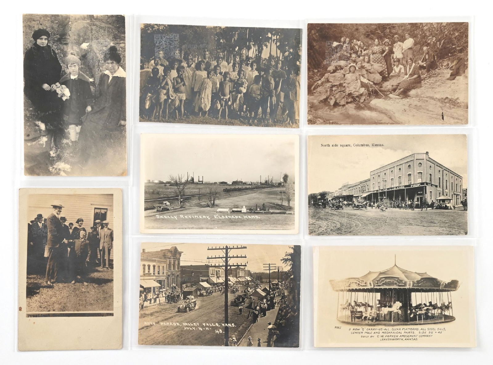 LOT OF 8: VINTAGE BLACK AND WHITE RPPC POSTCARDS: LOT OF 8: VINTAGE BLACK AND WHITE RPPC POSTCARDS Condition: Dimensions: Each: 5 - 1/2" x 3 - 1/2".