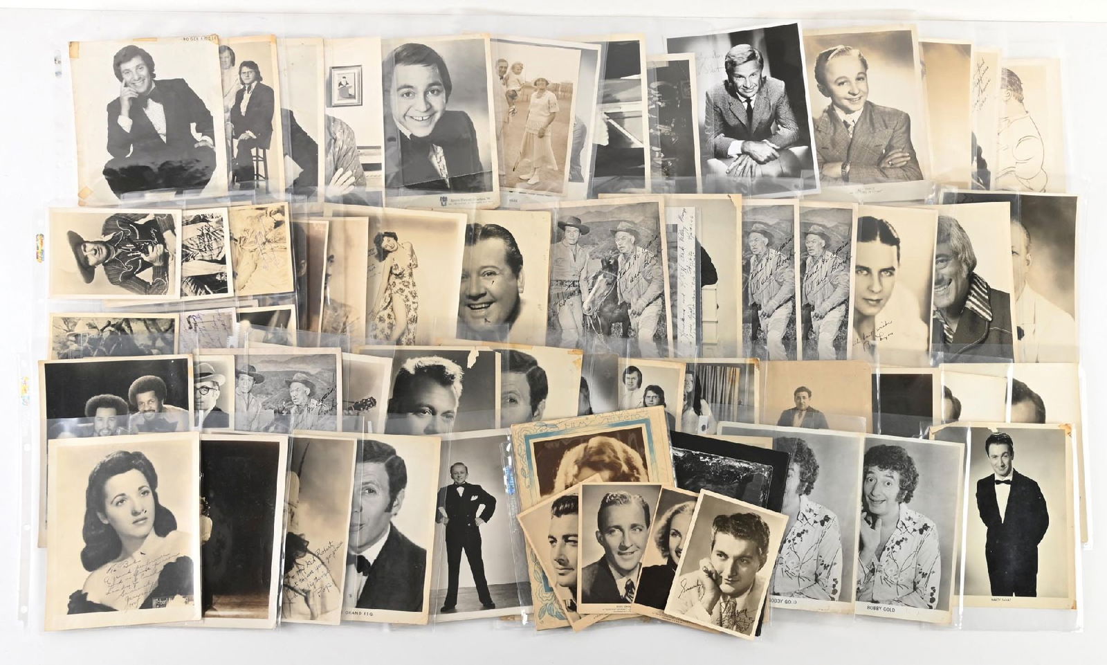 LARGE LOT OF: BLACK AND WHITE LARGE PHOTOS OF VARIOUS MOVIE STARS (1 of 1)