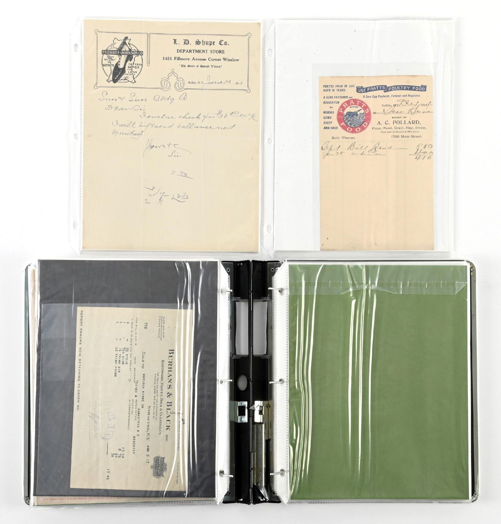 LARGE LOT OF: VARIOUS HOTEL AND BANKING DOCUMENT EPHEMERA (1 of 6)