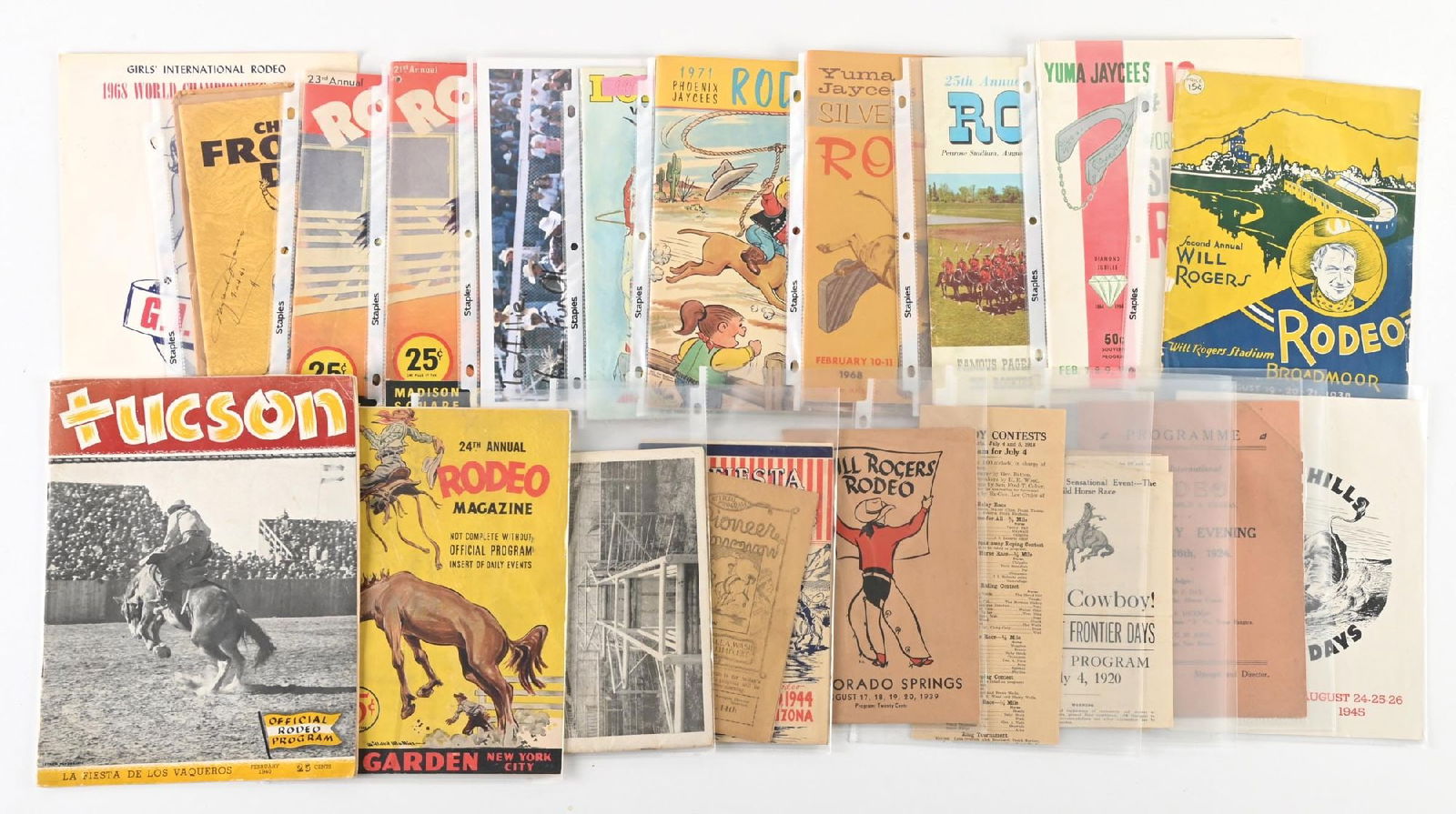 LARGE LOT OF: VINTAGE RODEO PROGRAMS (1 of 1)