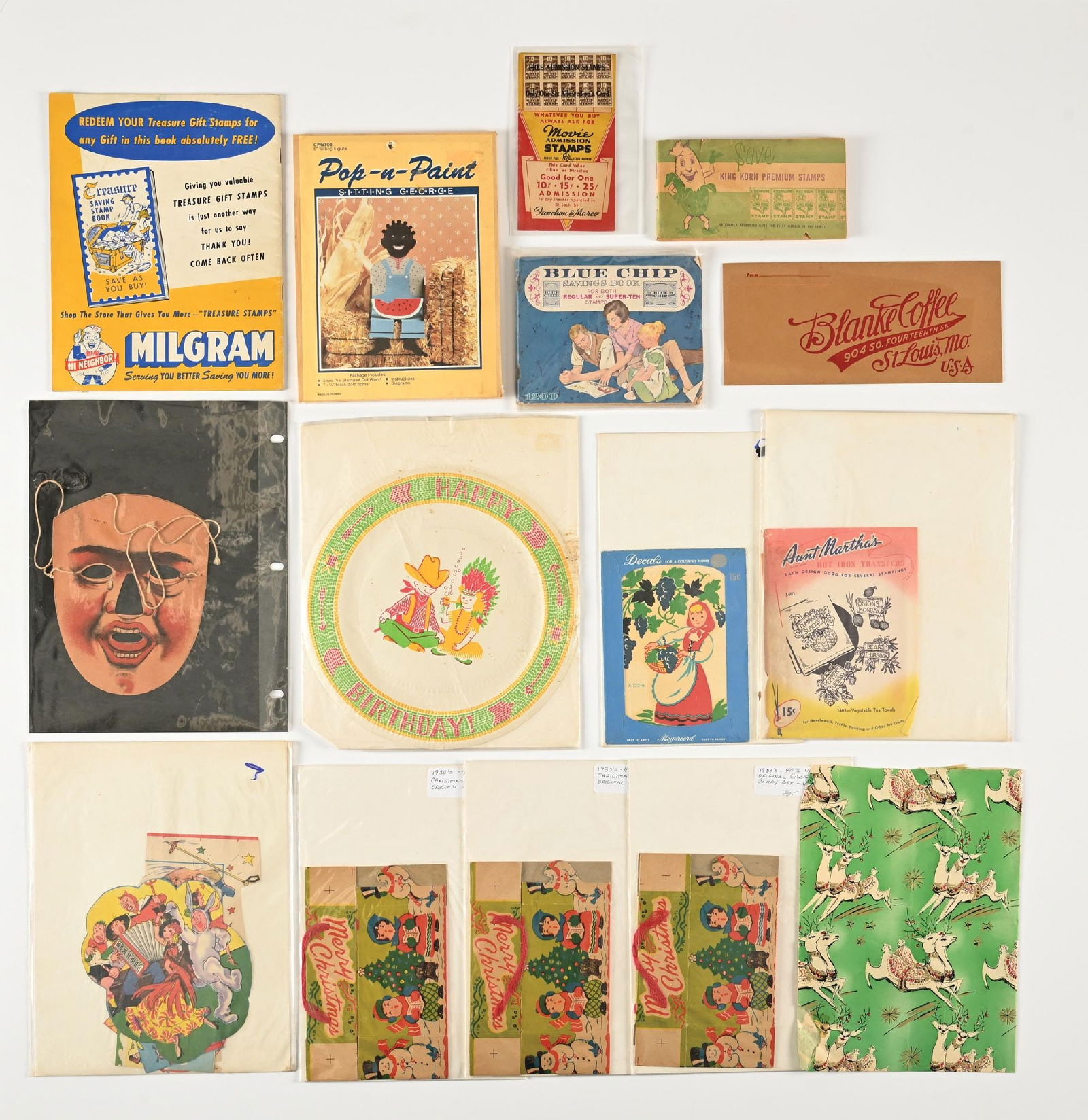 LARGE LOT OF: MISCELLANEOUS VINTAGE HOLIDAY AND OTHER EPHEMERA CATALOGS (1 of 2)