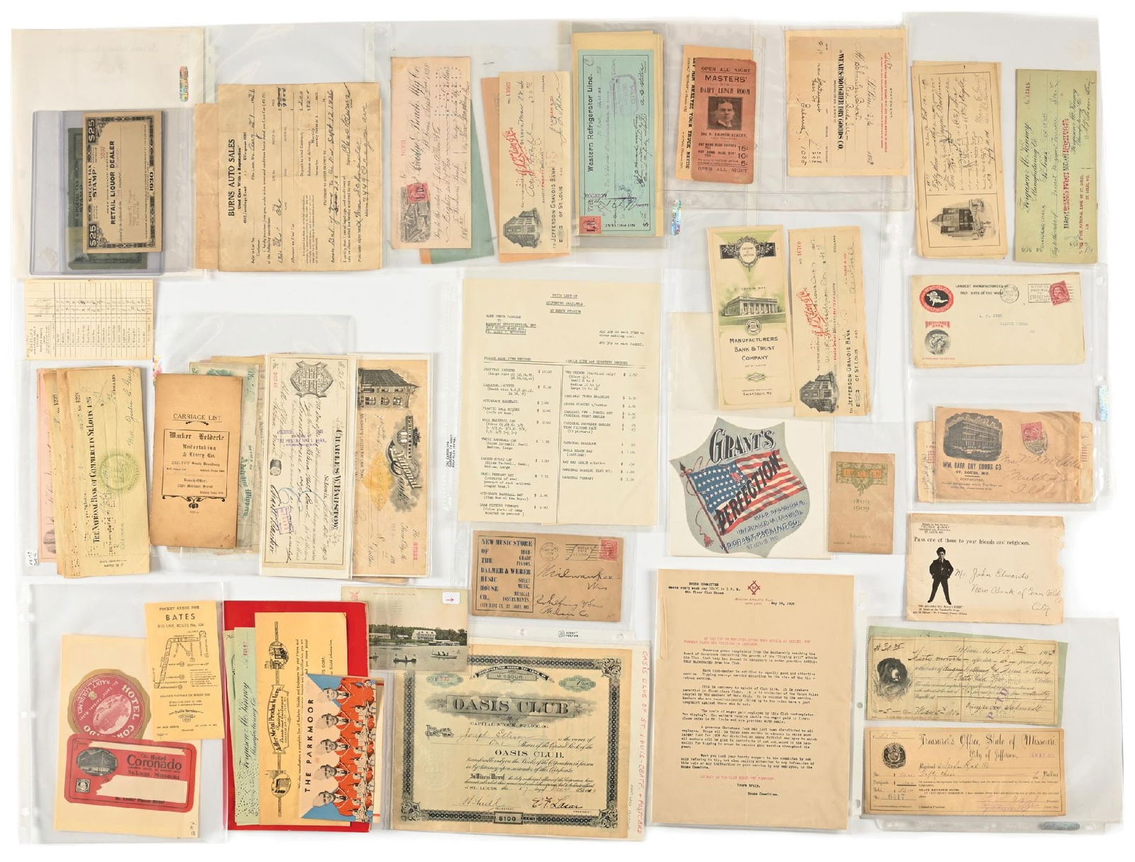LARGE LOT OF: VARIOUS INSURANCE COMPANIES EPHEMERA (1 of 1)