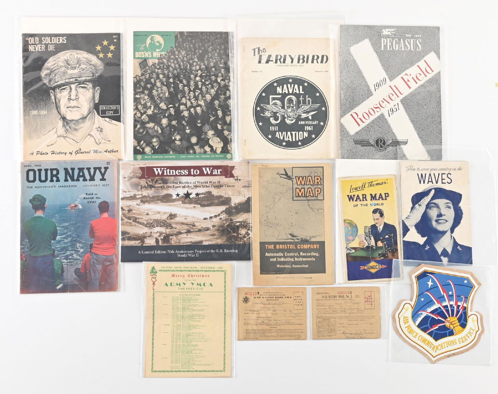 LOT OF: VARIOUS MILITARY EPHEMERA (1 of 1)