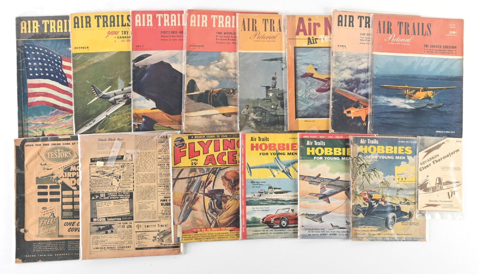 LARGE LOT OF: VARIOUS VINTAGE AIR TRAVEL MAGAZINES AND PAMPHLETS (1 of 1)