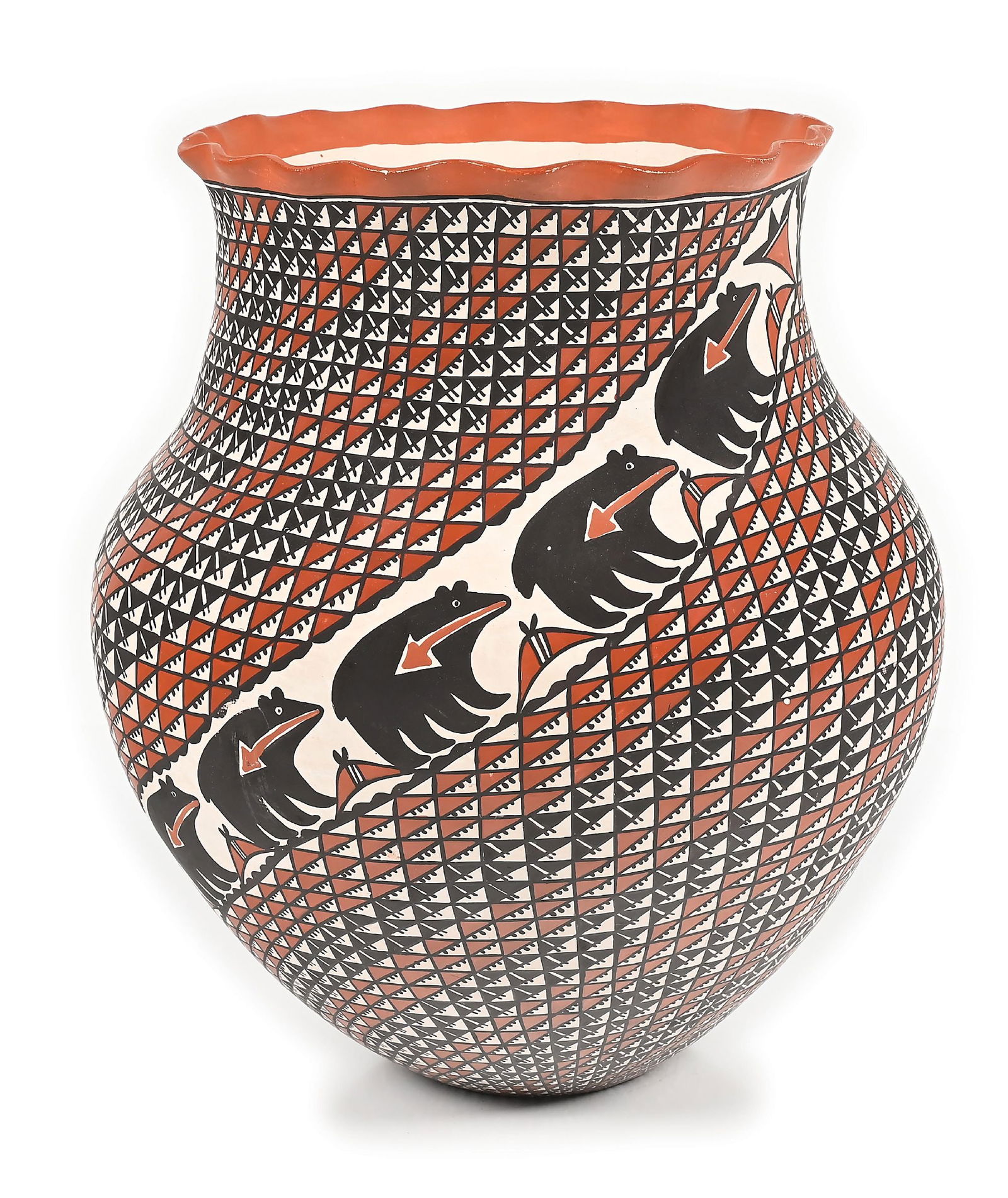 ACOMA (ÁAK’U) POTTERY VASE (1 of 5)