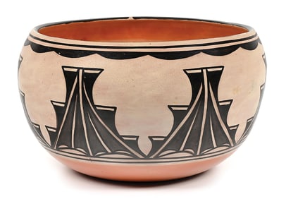 SANTO DOMINGO (KEWA) POTTERY DOUGH BOWL