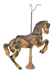 CIRCA 1910 PRANCER CAROUSEL HORSE