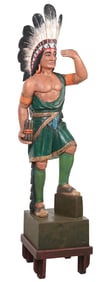CIGAR STORE NATIVE AMERICAN STATUE