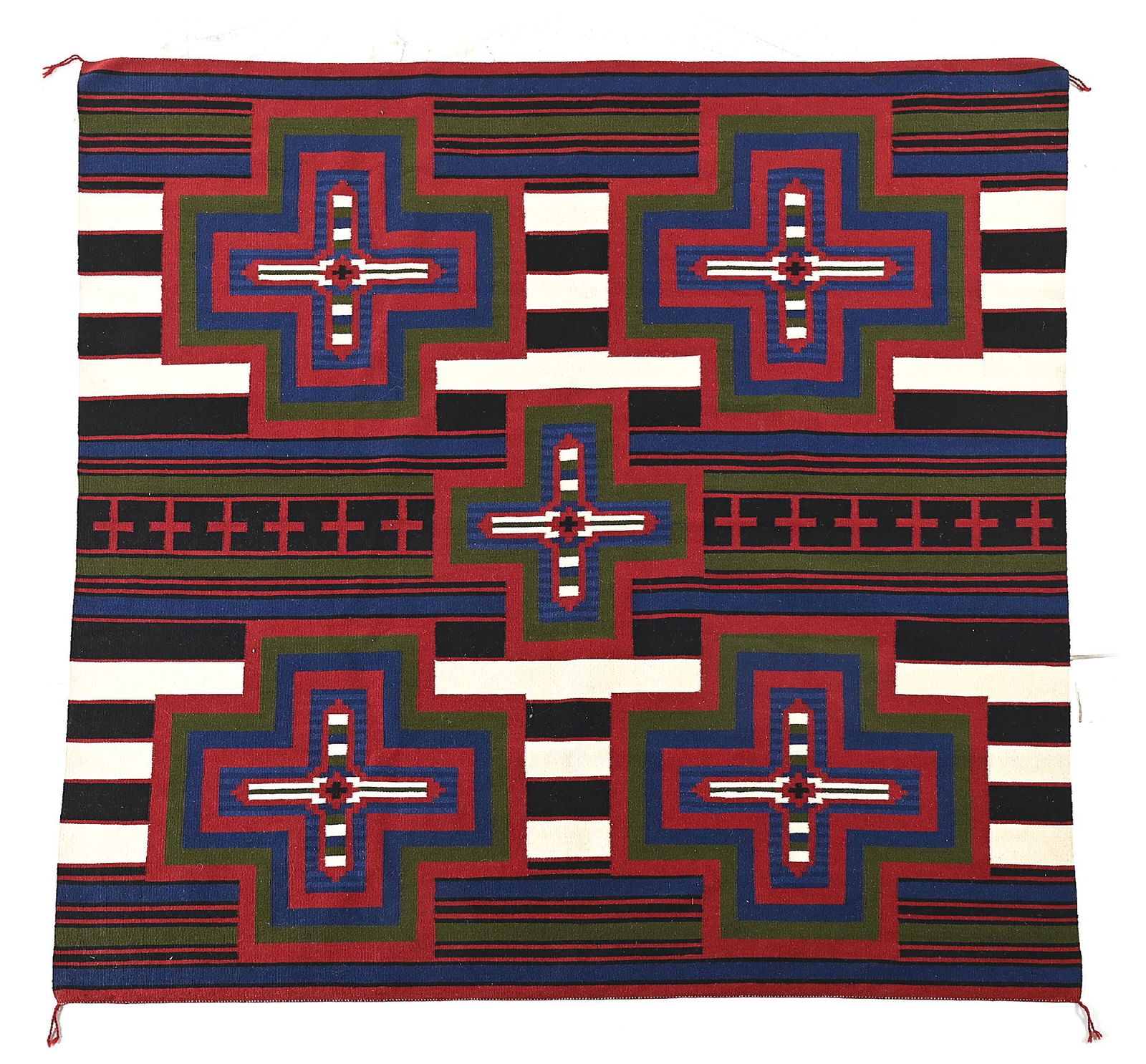 NAVAJO (DINÉ) THIRD PHASE CHIEF'S BLANKET WEAVING (1 of 6)
