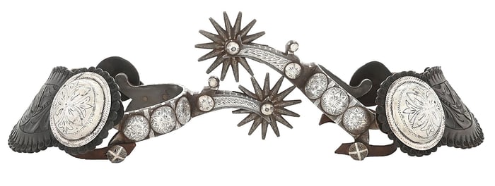 MARKED PHILLIPS & GUTIERREZ WYOMING SPURS