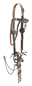 NAVAJO SILVER BRIDLE