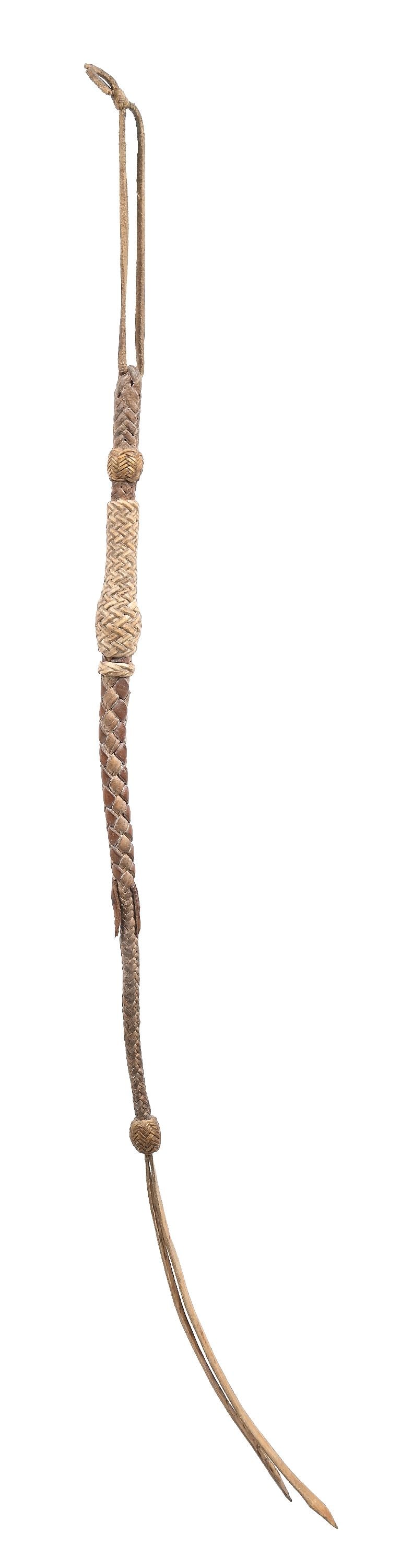 BUCK JONES ESTATE BRAIDED RAWHIDE QUIRT (1 of 4)
