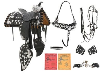 CHAS. CASTILLO PARADE SADDLE OUTFIT WITH STAND