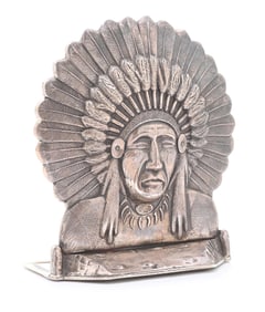 SINGLE STERLING SILVER BOHLIN BOOKEND