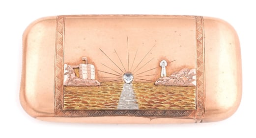 RARE 3 GOLD COLOR ALCATRAZ SAN FRANCISCO MATCH SAFE